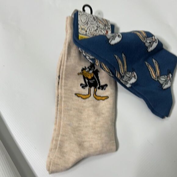 CENTRIC BUGS DAFFY LOONEY TUNES NOVELTY SOCKS SIZE 6-12 - Picture 2 of 4